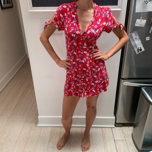 Rouje-esque flirty French vibes summer dress